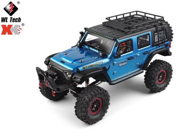 s-idee® WL 104010 RC Model Crawler RTR 1/10 2.4G 4WD 2CH 2,4 GHz Blau