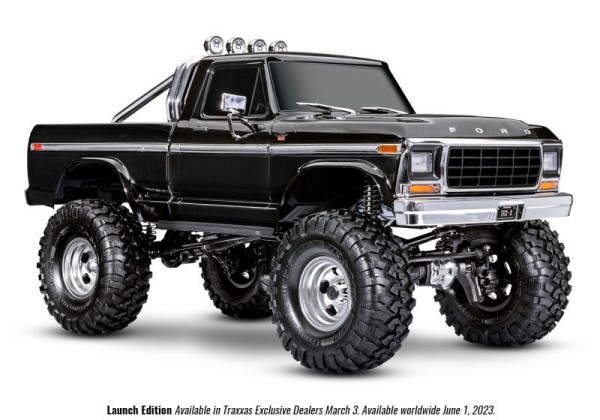 TRAXXAS TRX4 79 Ford F150 HighTrail 1/10 Crawler RTR schwarz Brushed, ohne Akku & Lader 