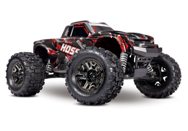 TRAXXAS HOSS 4x4 VXL Shadow-Red 1/10 Monster-Truck RTR Brushless, ohne Akku und Ladegerät