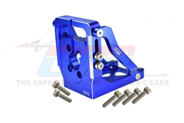Motorhalter 7075-T6 Aluminium blau mit Schnellmontage GPM TRX XRT & XMAXX mit Umbauten GPMXRT038AB