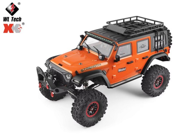 s-idee® WL 104010 RC Model Crawler RTR 1/10 2.4G 4WD 2CH 2,4 GHz Orange