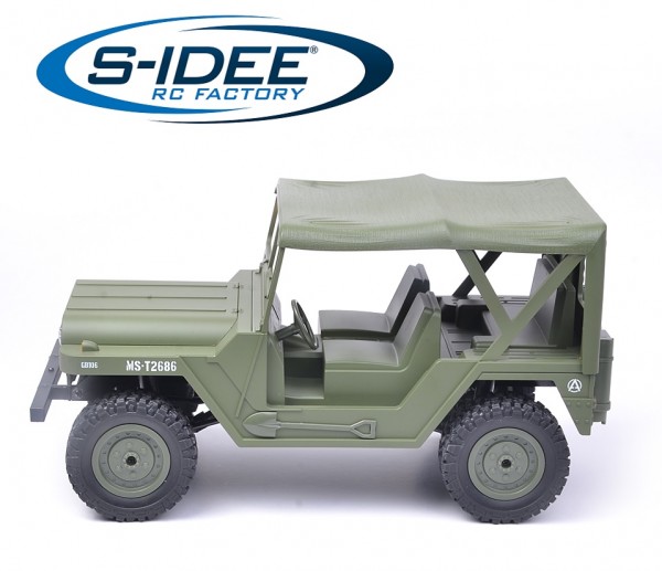 s-idee® S1522 1/14 4WD 2.4G Truck mit Beleuchtung ferngesteuert Militär Truck-