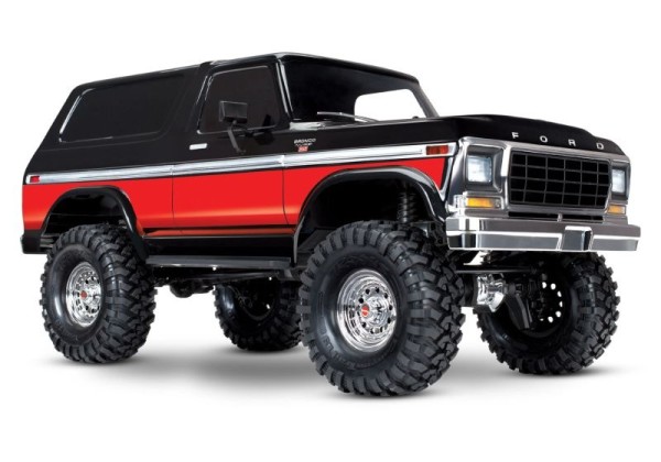TRAXXAS TRX-4 Ford Bronco schwarz/rot 1/10 Crawler RTR Brushed, ohne Akku und Ladegerät 