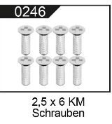 Schrauben 104009-0246 M2,5x6mm