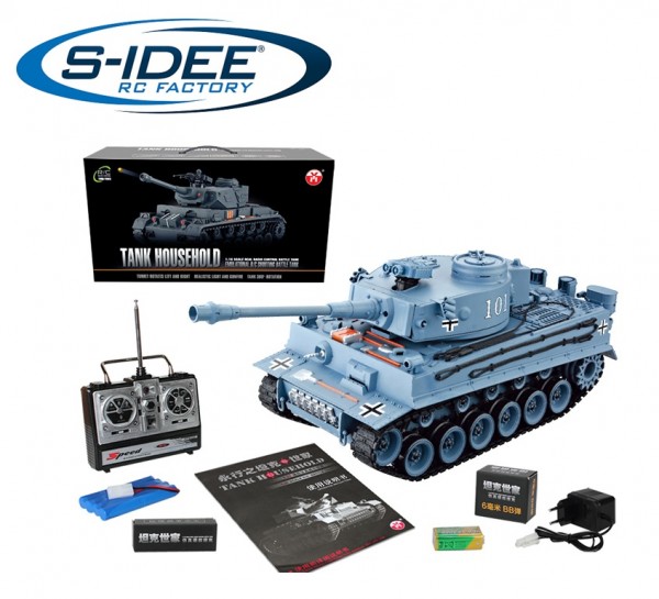 s-idee® RC Panzer YH4101E-1 German Tiger 1:16 2.4 Ghz