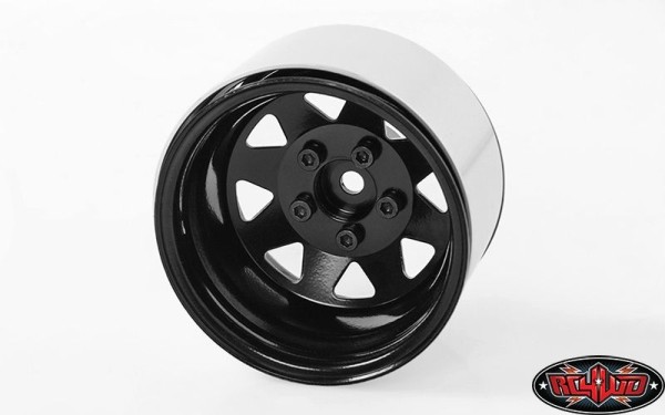 4er Set 5 Lug Deep Dish Wagon 1.9 Steel Beadlock Felgen Schwarz