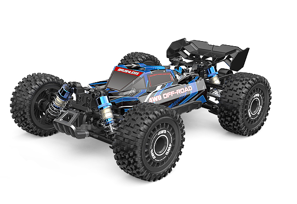 s-idee® MJX 16207 blau RC Car 1:16 Brushless Highspeed Off-Road Truck 65 km/h