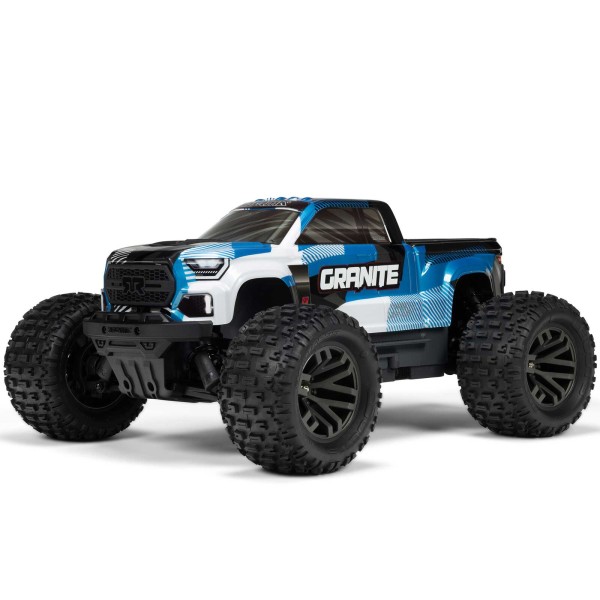 1/10 GRANITE 223S DSC 4X4 RTR Brushless Monster Truck, Blue ARA4302V4T1