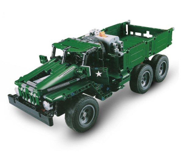 s-idee® C61002W 23016 RC BM-21 Militär Baustein-Kampffahrzeug mit Fernsteuerung