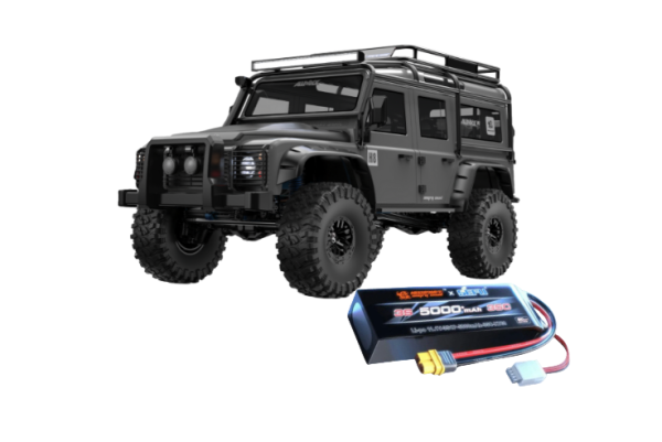 s-idee® MJX H8H grau 1:8 RC Crawler Brushless mit 3s 5000Mah Akku Off-Road Allrock Series