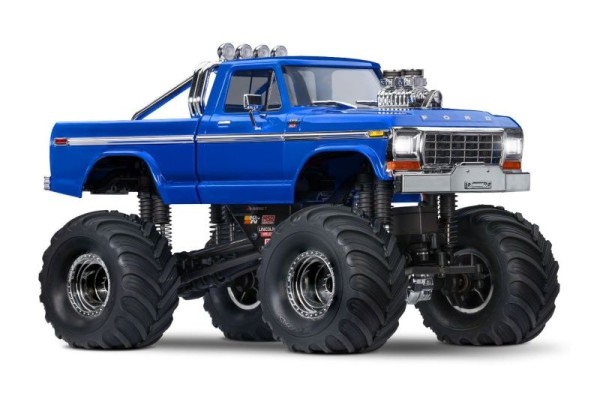 NEU TRAXXAS TRX-4MT Ford F150 4x4 blau 1/18 Monster-Truck RTR Brushed, mit Akku und USB Ladegerät