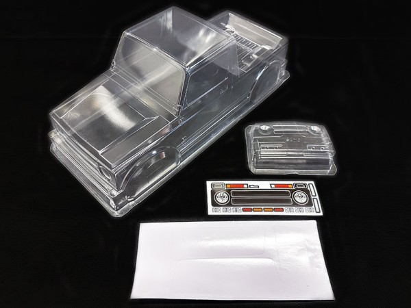 Japan Pick-up #3 313mm mit Dekor und Scheibenabdeckung *nP H-Speed Crawler Karosserie (ähnlich Suzuk