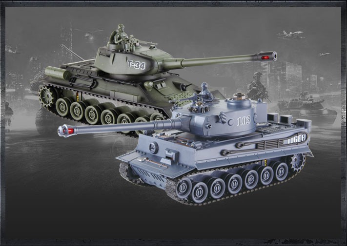 Selbsfahrender Panzer RC Panzer Tank Spielzeug Panzer mit Licht und Sound 28-cm 