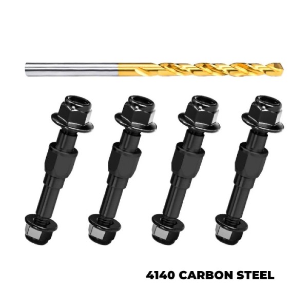 Carbon-Stahl Dämpferhalter für Dämpferbrücke (4) schwarz GPM ARRMA Kraton/Notorius 6S V6 EXB