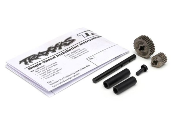Getriebezahnrad Metall mit Wellen für Einganggetriebe TRX4&6