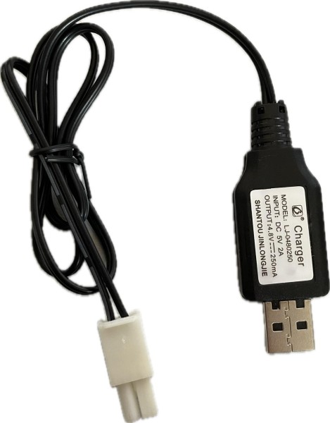 s-idee® Ladekabel USB für E519 Radlader 1:20 Input 5V 2A Output 4,8V 250mA