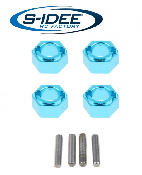 s-idee® Aluminium Sechskantsteckverbinder Zubehör Ersatzteil für RC-Modell A959 A959-A A959-B A979-B