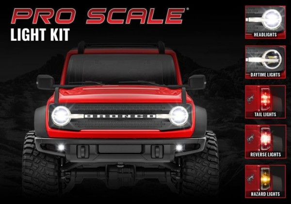 Pro Scale LED Licht-Set komplett TRAXXAS TRX-4M Bronco TRX9783