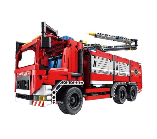 s-idee® 6805 Qihui Bausteinfahrzeug Feuerwehrauto 2in1-Modell