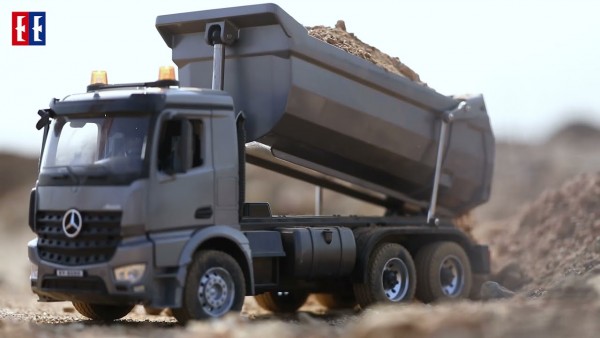 s-idee® E590-003 Rc Dump Truck Metall Kipper 1:20 Lkw 10 Kanal Kipplader Double E
