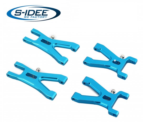 s-idee® Aluminium Querlenkerlager vorne/hinten Zubehör Ersatzteil für RC-Modell A959 A959-A A959-B A