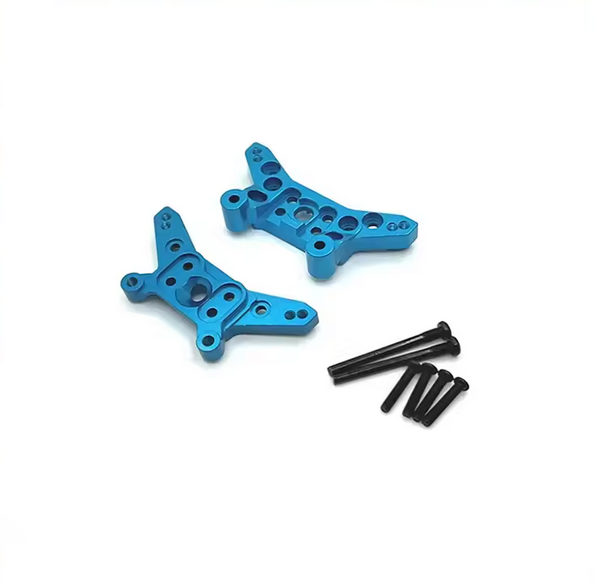 s-idee® 02431 Alu Blau Dämpferbrucken vorne + hinten für MJX 14210 14209