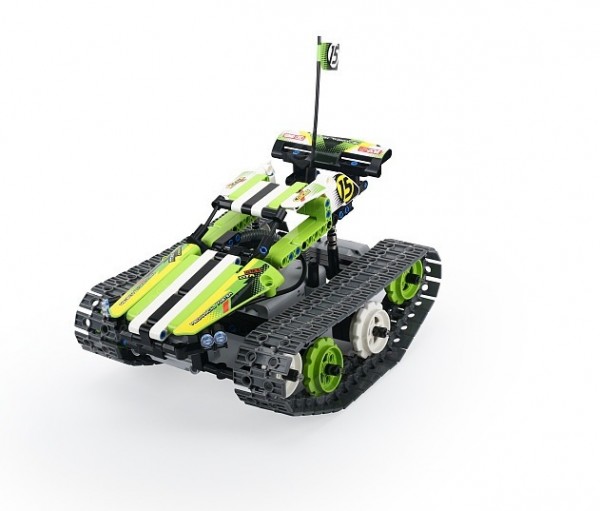 s-idee® 8015 RC Bausteinfahrzeug Stuntauto mit Fernsteuerung