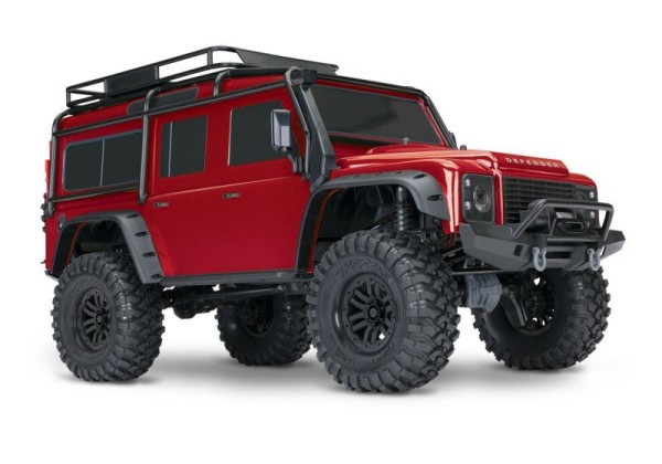 TRAXXAS TRX-4 LR Defender rot 1/10 Crawler RTR Brushed, ohne Akku und Ladegerät 