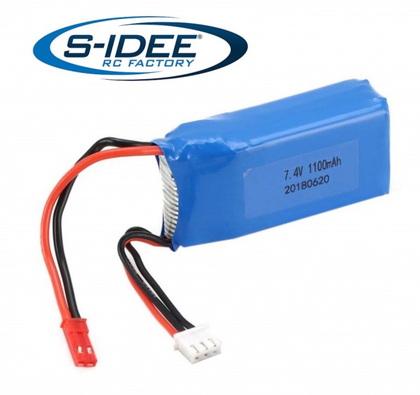 s-idee® Ersatzakku 7.4V 1100 mAh Zubehör Ersatzteil für RC-Modell A959