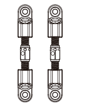 s-idee® 16431 Spurstangen für MJX 16207 16208 16209 16210 H16 H16H H16E H16P