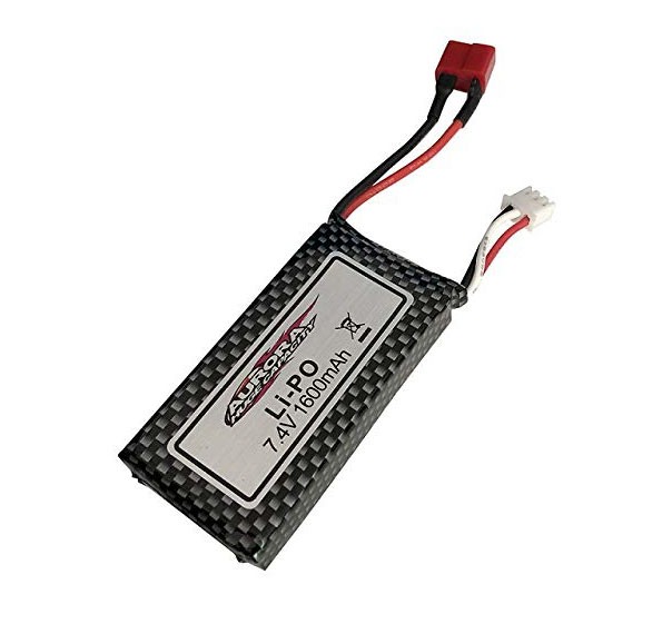 s-idee® 18181 7.4V 1600mAh L69xB34xH13 LiPo Akku für RC Fahrzeuge 18173 1:10 S9125 9125 9523 X9115 X