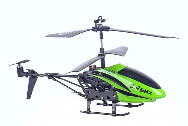 s-idee® 01108 | 2,4 Ghz Heli grün 3,5 Kanal mit Gyro + USB Ladekabel