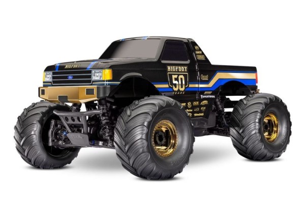 TRAXXAS Bigfoot 4x4 BL-2S 50TH-Edition 1/10 MonsterTruck RTR BL-2S Brushless, HD-Teile, mit Akku/Lad