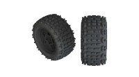 ARRMA 1/10 dBoots Backflip LP Front/Rear Kraton 4S Outcast 4S 3.8 Pre-Mounted Tires, 17mm Hex, Black ARRMA 1/10 dBoots Backflip LP Front/Rear Kraton 4S Outcast 4S 3.8 Pre-Mounted Tires, 17mm Hex, Black