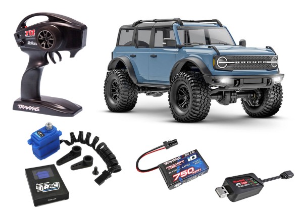 TRAXXAS TRX-4M Ford Bronco 4x4 Area 51 1/18 Crawler RTR Brushed, Inkl Power Hd Upgradeservo!