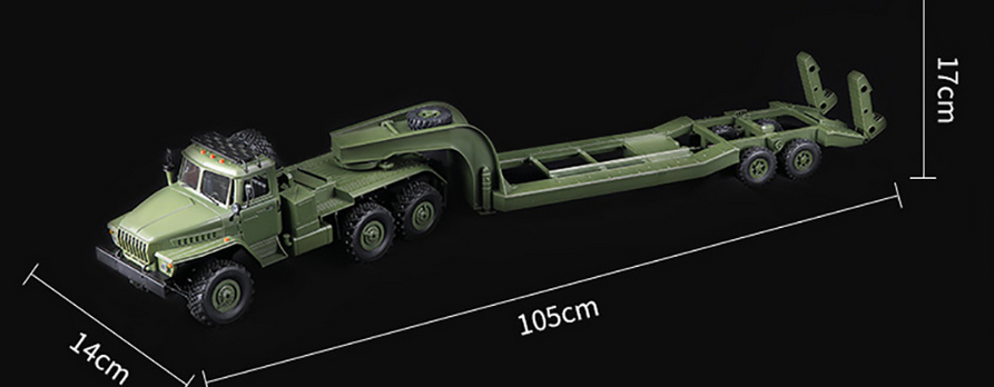 s-idee® 18182 B36 Militär Truck RC LKW Ural B36 Militär Truck LKW 6WD RTR  1:16 grün inkl Akku + Ladegerät NEU: : Spielzeug