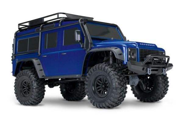 TRAXXAS TRX-4 LR Defender metallicblau 1/10 Crawler RTR Brushed, ohne Akku und Ladegerät 