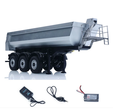 s-idee® Kabolite K770S-101 Trailer silber für RC Truck LKW 770S 1/14 Sattelauflieger Mulde
