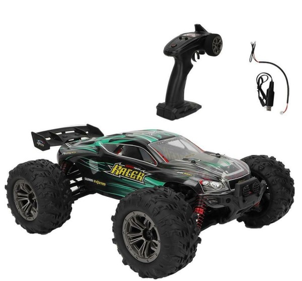 s-idee® 18242 High Speed RC Monstertruck 9138 grün 1:16 mit 2,4 GHz 36 km/h schnell Auto