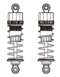 s-idee® 16500R Öldruck Stoßdämpfer hinten für MJX 16207 16208 16209 16210 H16 H16H H16E H16P