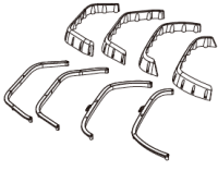 P8HB07 Karosseriefender - Passend für MJX H8H Allrock 1:8 Rock Crawler P8HB07 Karosseriefender - Passend für MJX H8H Allrock 1:8 Rock Crawler