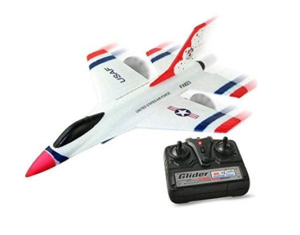 s-idee® 21005 Flugzeug FX823 Flieger rc ferngesteuert mit 2.4 Ghz Technik mit Lipo Akku