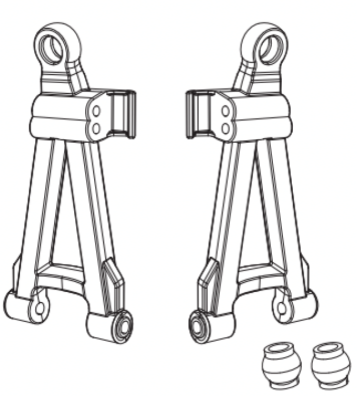 s-idee® 16220 Querlenker Vorne unten für MJX 16207 16208 16209 16210 H16 H16H H16E H16P