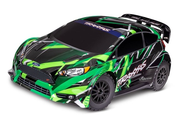 NEU TRAXXAS Ford Fiesta ST grün 1/10 Rally VXL RTR Brushless, ohne Akku und Ladegerät