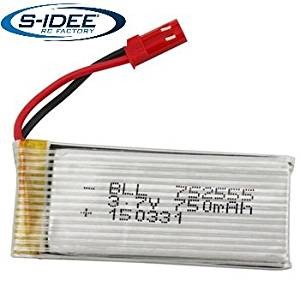 3,7V 750 mAh Akku für Quadrocopter s-idee S181C/S181W Quadro mit HD Kamera/Wifi