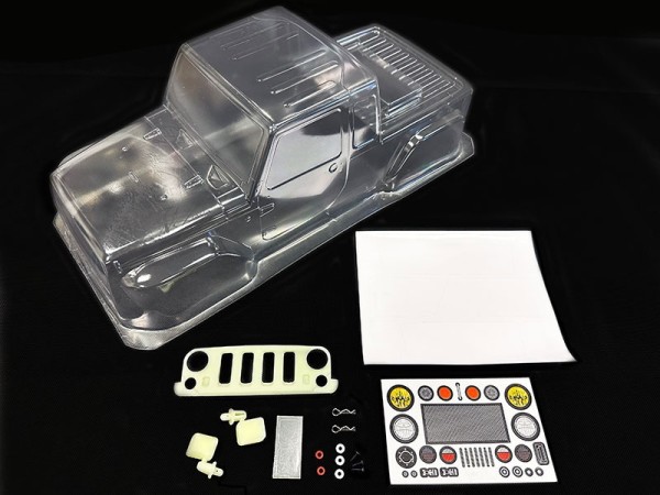 JP Pick-up 313mm mit Dekor und Scheibenabdeckung *nP H-Speed Crawler Karosserie (ähnlich MST JP1 / J