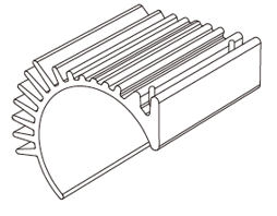 s-idee® 16395C Motorkühlkörper Metall für MJX 14210