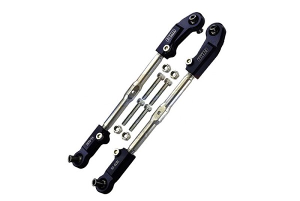 Edelstahl Lenkstangen mit Aluminium Kugelpfannen schwarz Vorne Kraton Notorious 6s V5/6