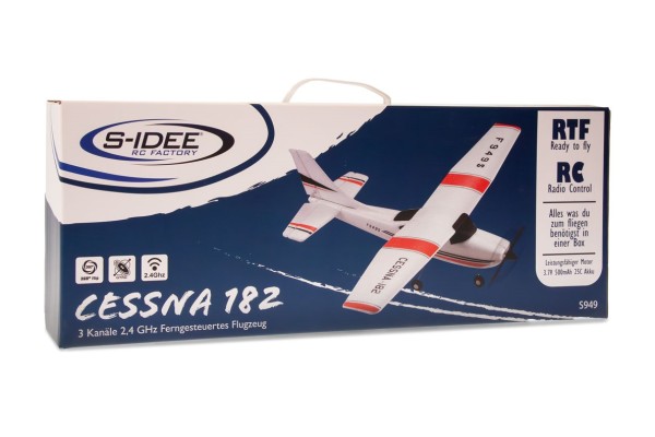 s-idee 21023 Flugzeug Cessna F949 ferngesteuert mit 2.4 Ghz Technik mit Lipo Akku