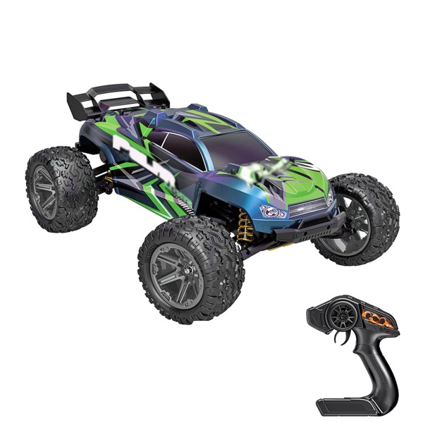 s-idee® S10423 Grün RC Monstertruck 1:8 mit 2 Akkus 2,4 GHz 45 km/h schnell proportional wassergesch